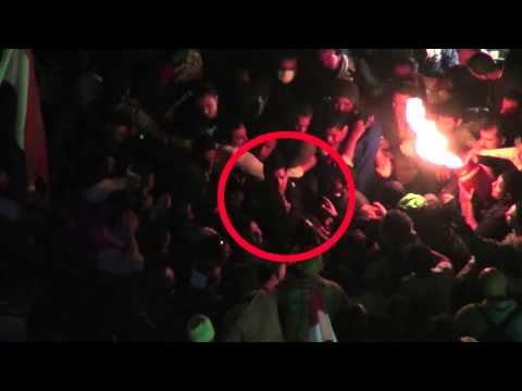 Violence in Tahrir Square (Video) - Telegraph - Telegraph