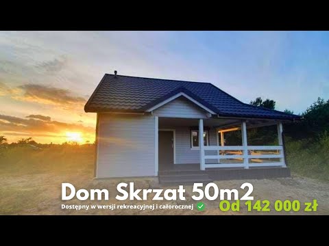 Dom 48m2 bez pozwolenia   - projekt domu Skrzat