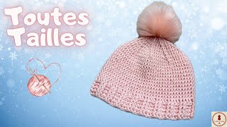 🧶❄BONNET CROCHET FACILE