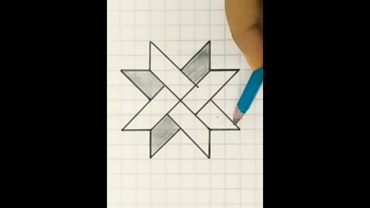 3D illusion#satisfying#geometric#art#shorts