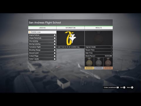 San Andreas Flight School - Outside Loop - Gold Medal - GTA Online