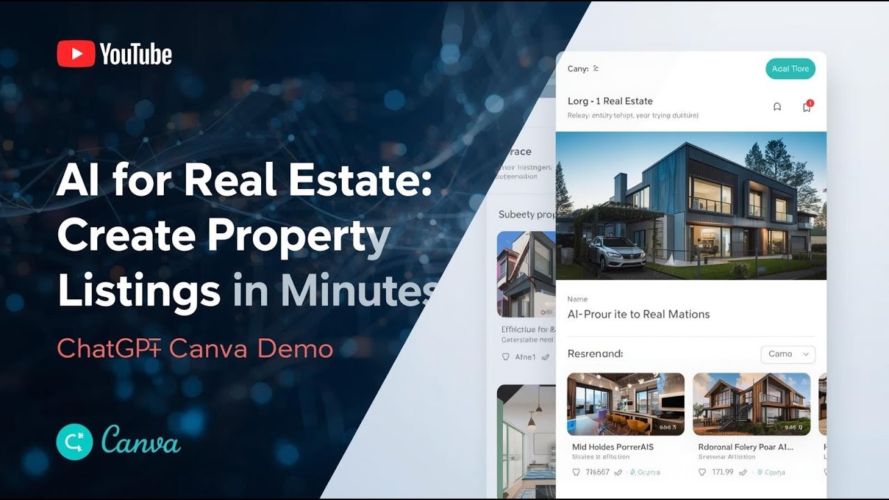 AI for Real Estate: Create Property Listings in Minutes (ChatGPT + Canva Demo)
