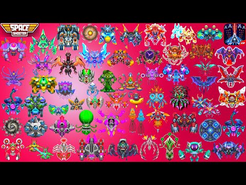 Galaxy Attack Space Shooter | Boss Mode Level 1 To 70 | All Bosses Gameplay | Zambario Gamers