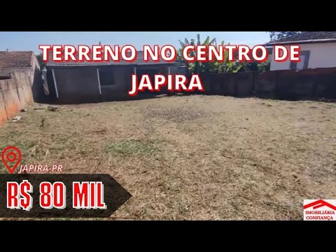 TERRENO NO CENTRO DE JAPIRA! - R$ 80 MIL - Código 2084