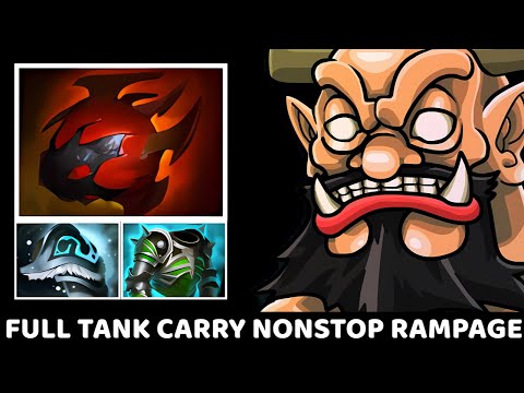 CENTAUR WARRUNNER Full Tank Carry Nonstop Rampage 7.39 Dota 2