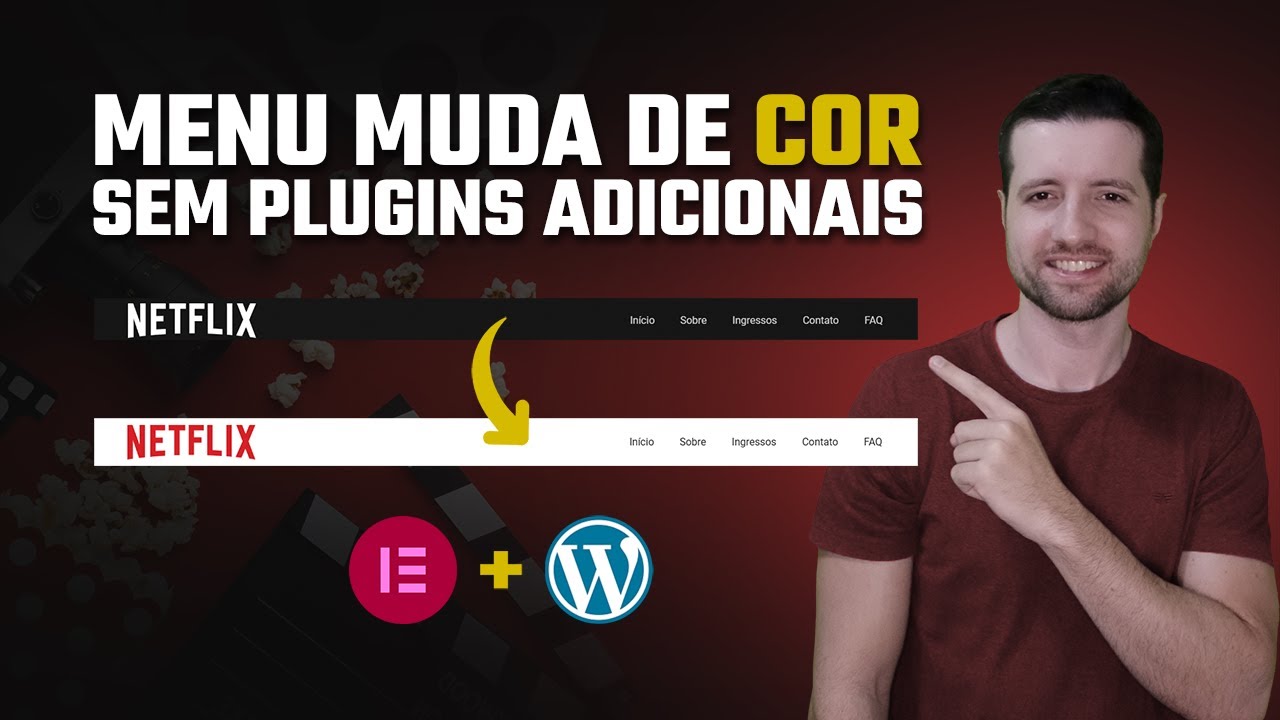 Menu que muda de cor ao rolar a tela [SEM PLUGINS ADICIONAIS]
