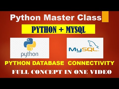 Python Master Class Python Mysql Full Crud Operation Pythons Database Connectivity