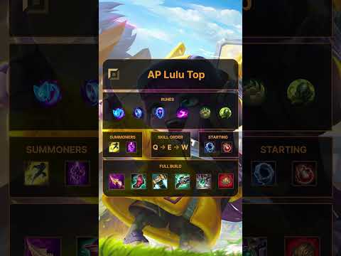 Korean Build — AP Lulu Top (Patch 15.20) #leagueoflegends #lolbuilds