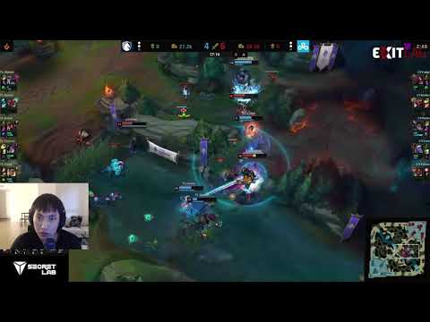 C9 Vs TL Teamfight / Doublelift