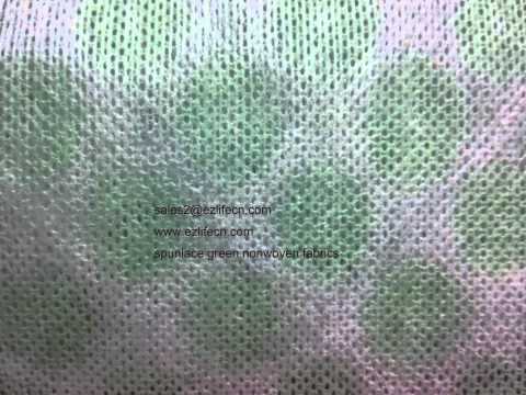 Spunlace nonwoven fabrics used to be made wet wipes