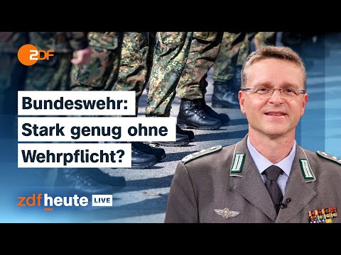 Wehrpflicht oder freiwillig zur Bundeswehr? Was das neue Wehrdienstgesetz bringt | ZDFheute live