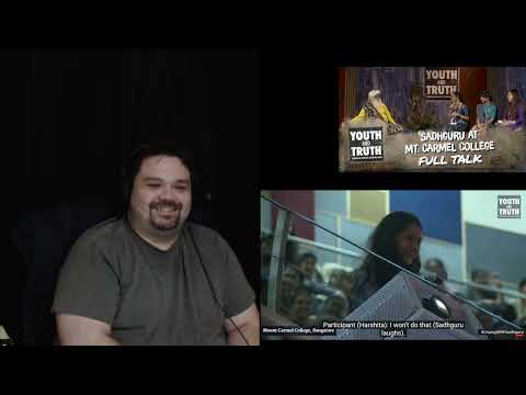 Sadhguru At Mount Carmel College Bengaluru React Part 5