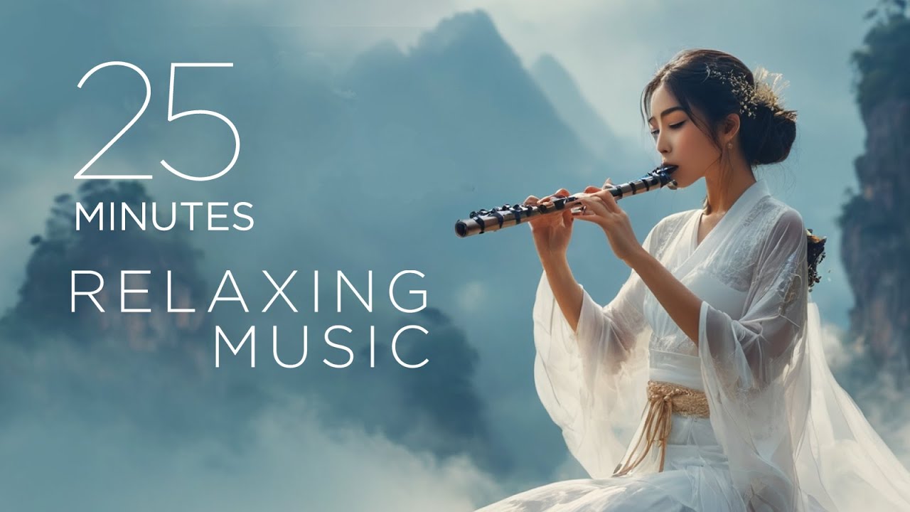 25 Min Amazing Relaxing Music / Himalayan Flute & Accoustic Guitar