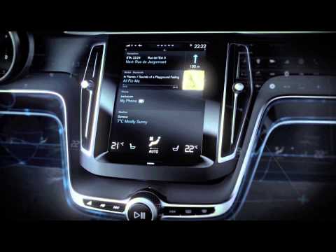 Volvo заменит кнопки приборной панели на большой сенсорный экран. Фото.
