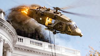 The Moment When A Helicopter Crashes | White House Down