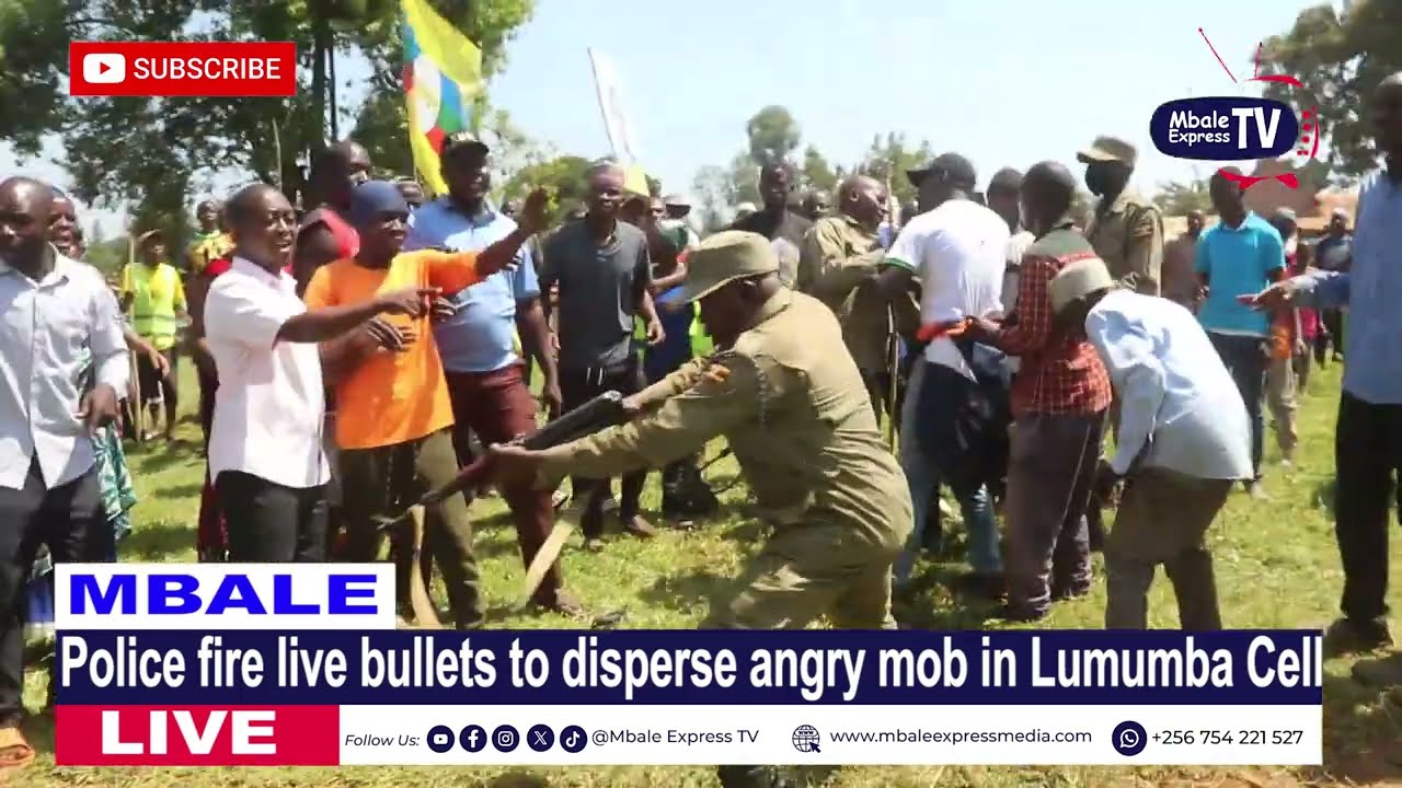 Police fire live bullets to disperse crowds in Mbale City during LC1 Elections 
