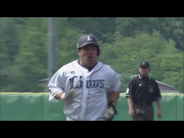 【ファーム】ライオンズ・山川がライナー弾を放り込む!! 2017/6/24 L-G(ファーム)