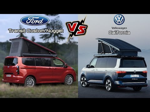 New 2024 Ford Transit Custom Nugget VS 2024 Volkswagen California | Best Practical Camper Van