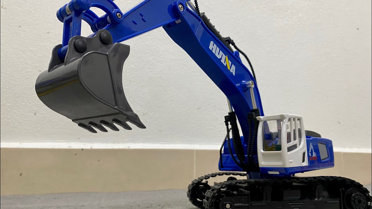 RC pásový bager HN558 1:18 11CH, modrá