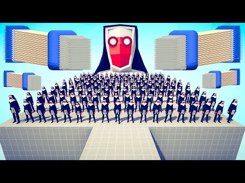100x EVIL NUN + GIANT NUN vs EVERY DUO GODS - Totally Accurate Battle Simulator 2023