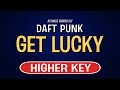 Daft Punk feat. Pharrell Williams - Get Lucky | Karaoke Higher Key