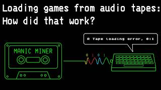 How do you store a game on a tape?