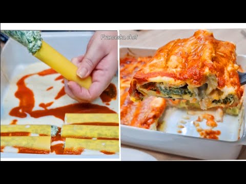 UN TRUCCHETTO PER FARE I CANNELLONI RICOTTA E SPINACI VELOCEMENTE ! DELIZIOSI E CREMOSI 😋