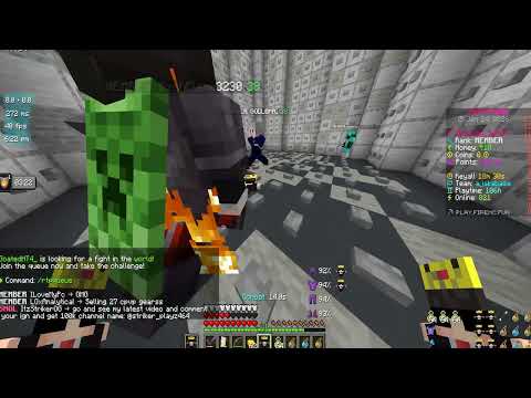 I recorded a mace hacker on warp arena in firemc