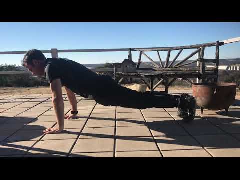 Plank w/hip drive