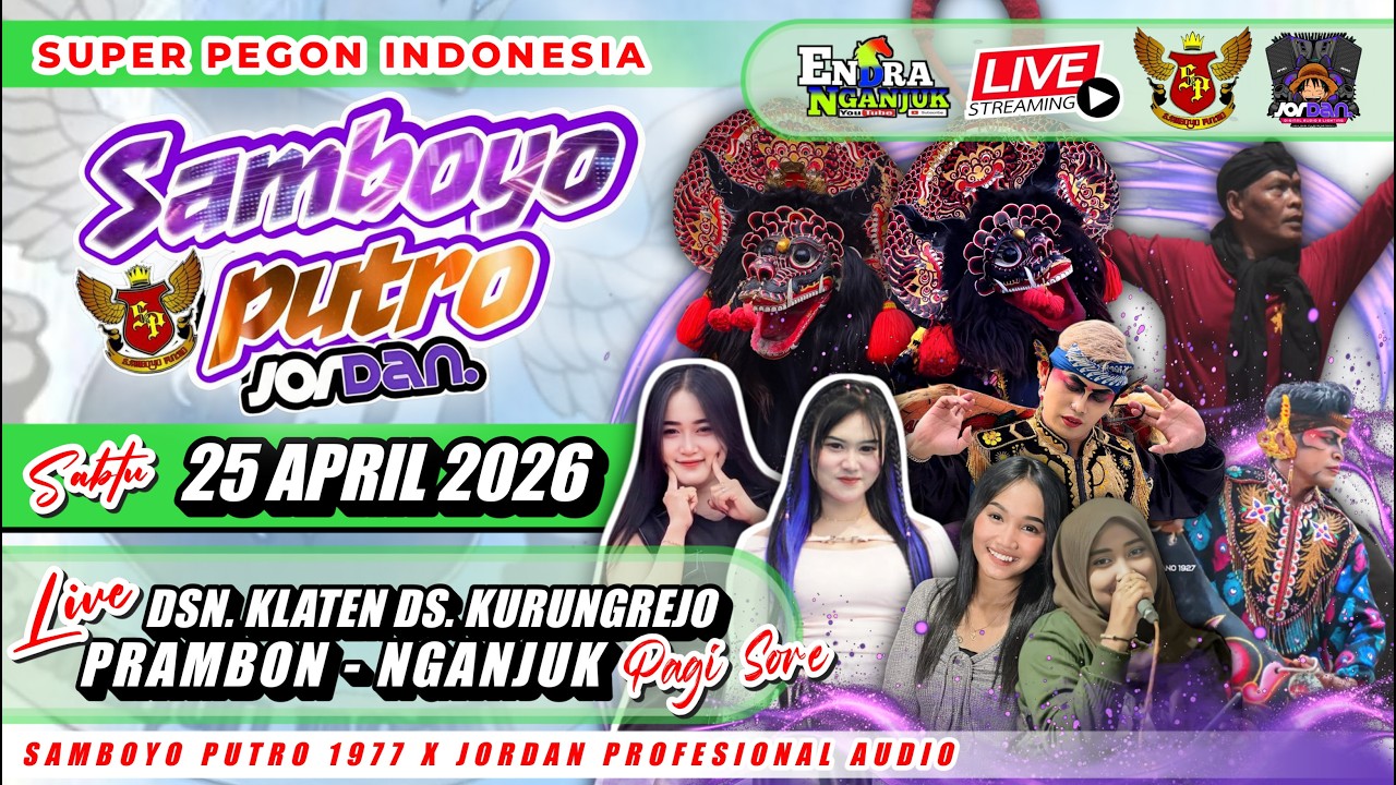 Live Jaranan Samboyo Putro JORDAN AUDIO Kurungrejo Prambon Nganjuk