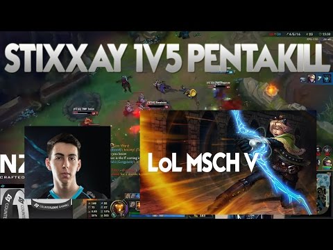 CLG Stixxay Insane Ezreal PENTAKİLL 1v5