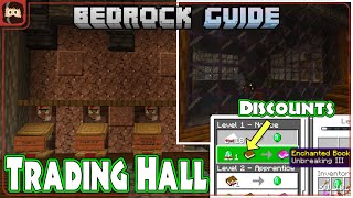 Trading Hall WITH Zombie Spawner DISCOUNTS | Bedrock Guide S2 Ep28 | Tutorial Survival Lets Play