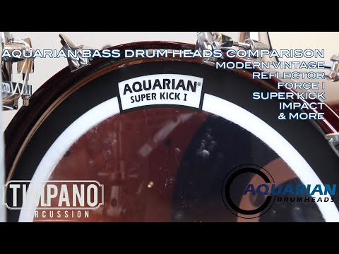 ULTIMATE Aquarian Bass Drum Head Comparison - Timpano Percussion