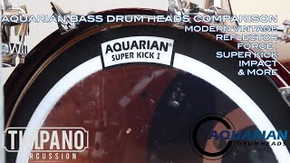 Video thumbnail for ULTIMATE Aquarian Bass Drum Head Comparison - Timpano Percussion by Timpano-percussion