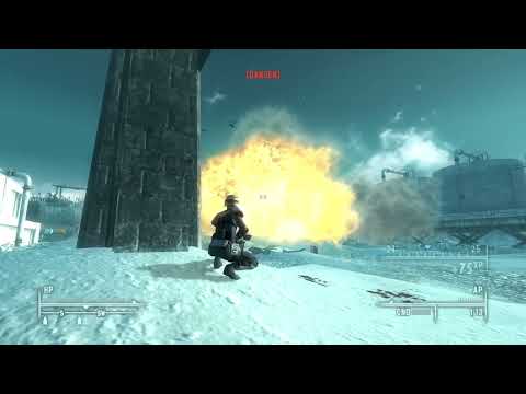 Fallout 3 mysterious stranger vs tank 