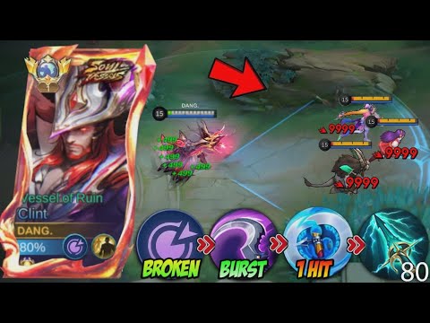 I FINALLY FOUND THE BEST CLINT BURST BUILD FOR 2026!🤯🔥 ( MORE DAMAGE WITH SOUL VESSELS SKIN?! ) MLBB