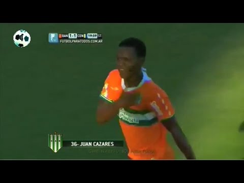 Gol Juan Cazares - Banfield 2 Vs Rosario Central 1 - Primera División 2014