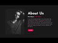 How To Create A About Us Page Using HTML And CSS