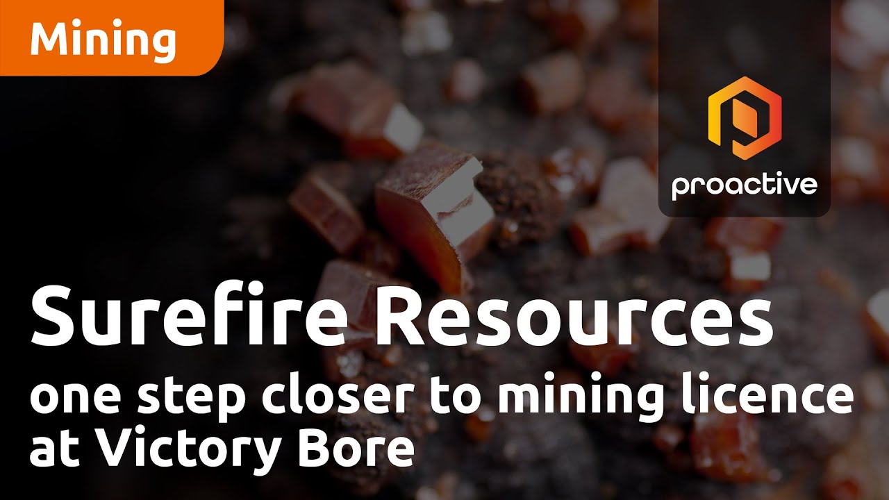 Surefire Resources one step closer to mining licence at Victory Bore