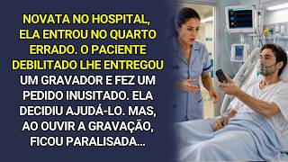 Ela entrou no quarto errado. O paciente fraco lhe entregou um gravador e fez um pedido estranho…