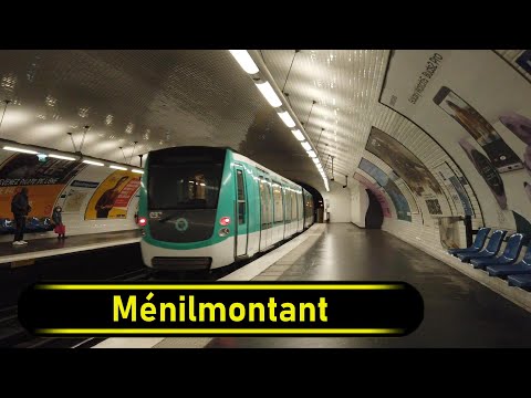 Metro Station Ménilmontant - Paris 🇫🇷 - Walkthrough 🚶