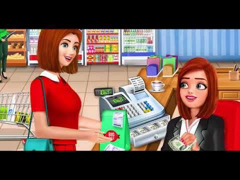 Supermarket Cash Register Sim: Girls Cashier Games 3D Android Game play(Promo)