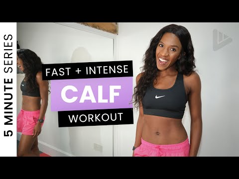 CALF NO EQUIPMENT 5 MINUTE WORKOUT - 5 MINUTE WORKOUT SERIES