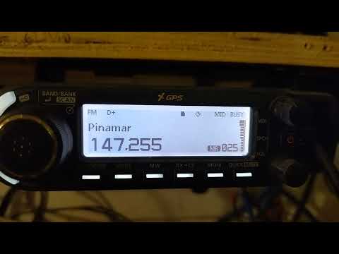 1 de octubre de 2025 - Repetidora Pinamar 147.255 mhz - Buenos Aires - escuchando desde Montevideo