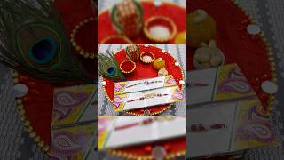 Raksha bandhan thali decoration♥️Pooja thali#shorts#viral #rakshabandhan #trending#pooja#diy #rakhi