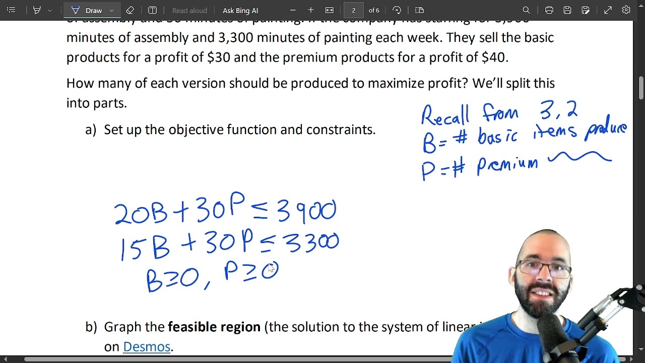 3 3 1 Intro to Linear Programming