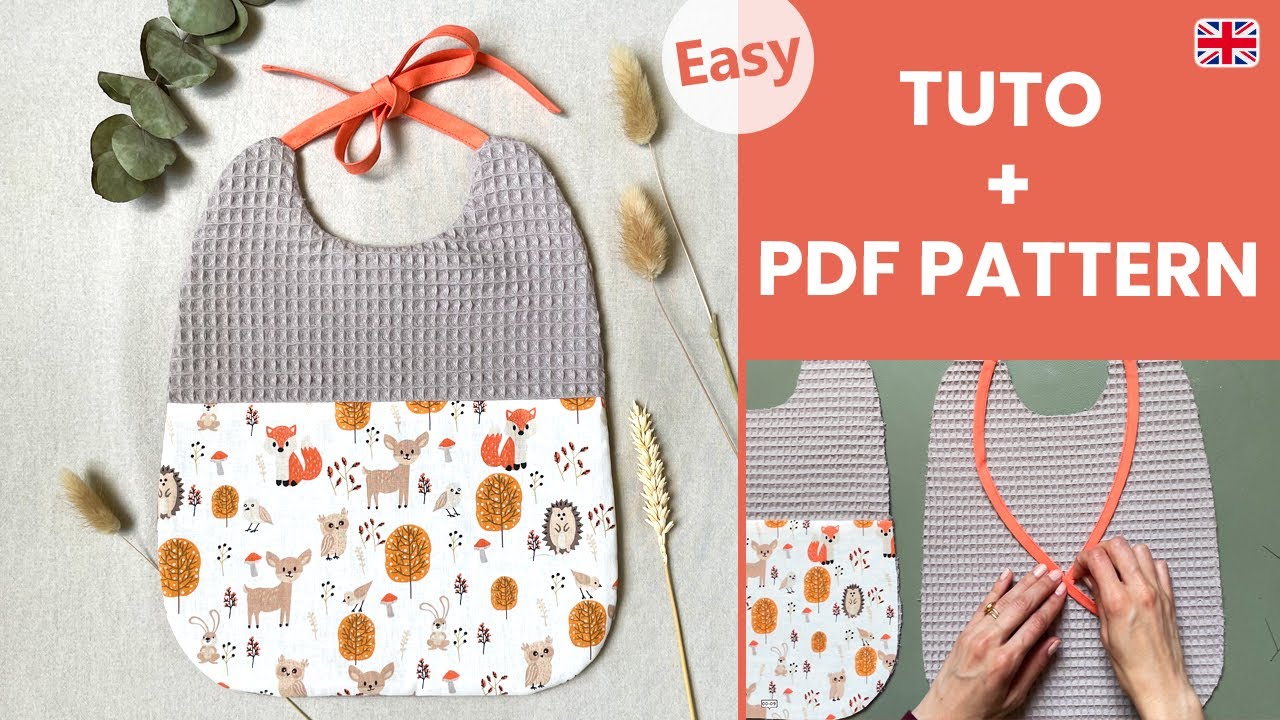 Easy Baby Bib Sewing Tutorial – PDF Pattern