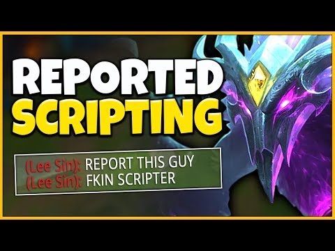 *BANNED* I GOT REPORTED FOR SCRIPTING (HUGE FREAK OUT) - League of Legends