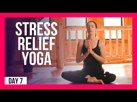 10 min Morning Yoga For Anxiety & Stress– Day #7 (ANXIETY & STRESS STRETCH)