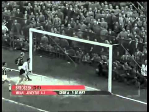 Serie A 1956/1957 26° giornata Milan - Juventus 4-1 (31.03.1957)